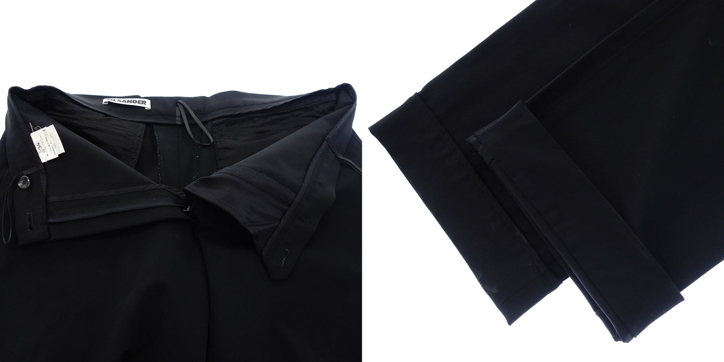 JIL SANDER nylon pants flare women's black 34 JIL SANDER [AFB25] [Used] 