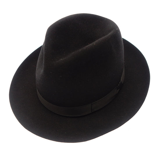 Good condition◆Borsalino hat vicuña black size 59 Borsalino [AFE8] 