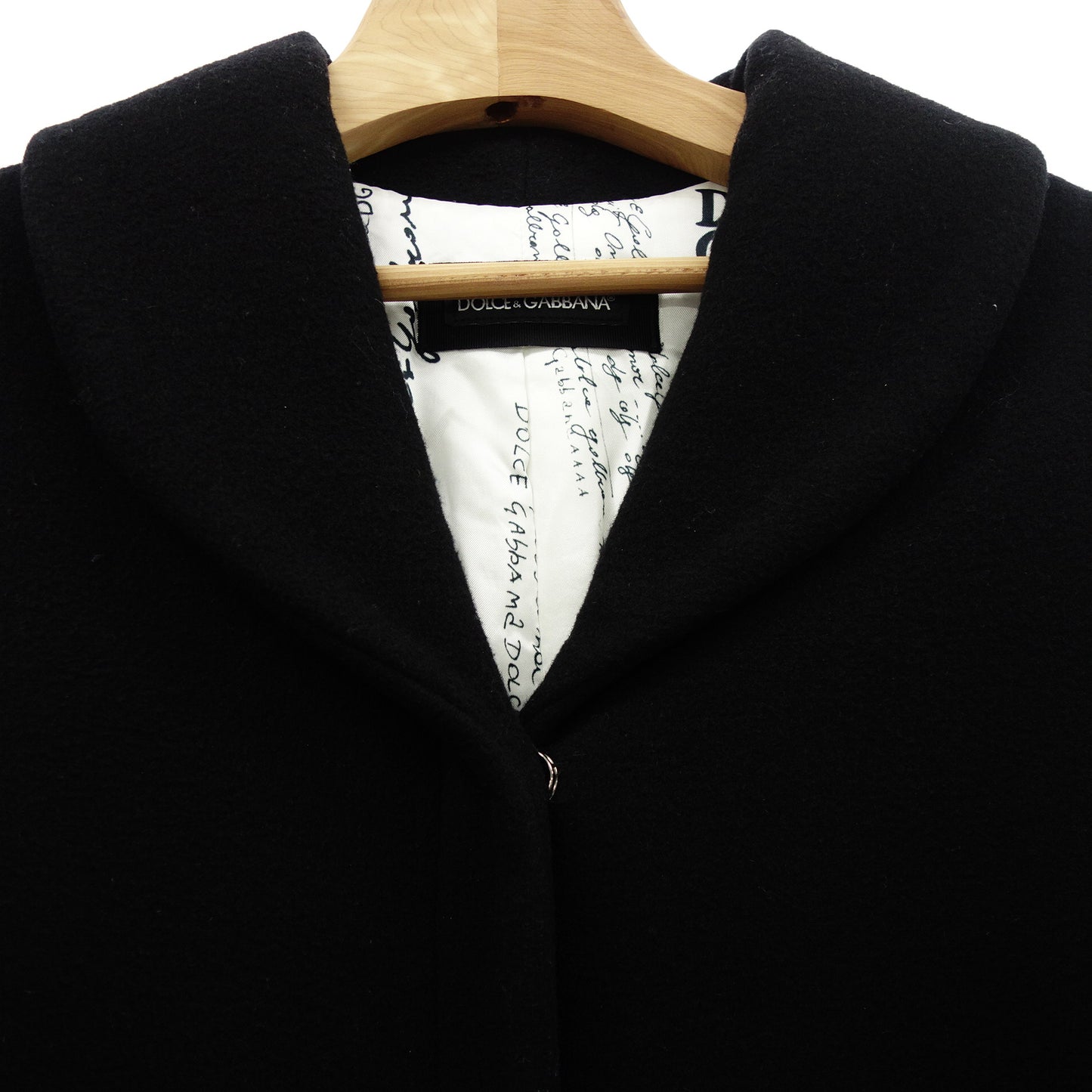 Dolce &amp; Gabbana Belted Coat Women's Black 11/12 DOLCE&amp;GABBANA [AFA8] [Used] 