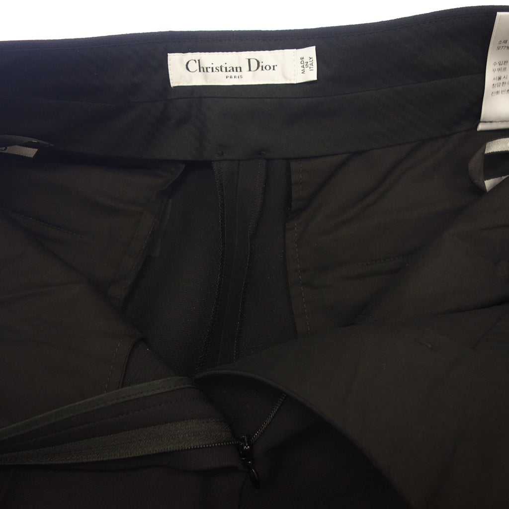 品相良好◆Christian Dior 阔腿裤短款真丝混纺女式黑色尺码 42 841P27A1166 Christian Dior [AFB45] 