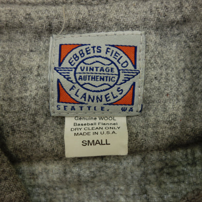 エベッツ フィールド フランネル デトロイト ユニフォーム MADE IN USA メンズ グレー S EBBETS FIELD FLANNELS【AFB26】【中古】