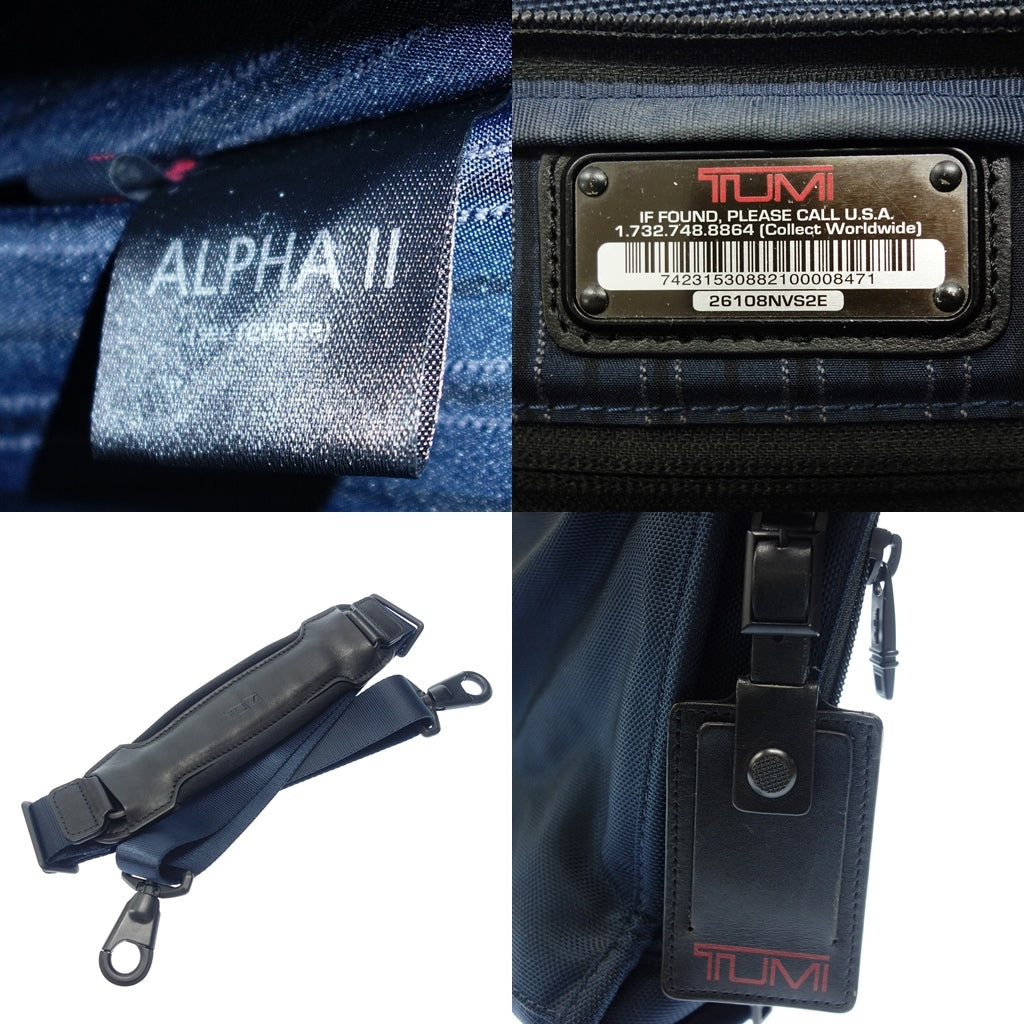 中古◆トゥミ SHIPS別注 ビジネスバッグ ALPHA2 2Way 26108NVS2E ネイビー TUMI【AFE8】