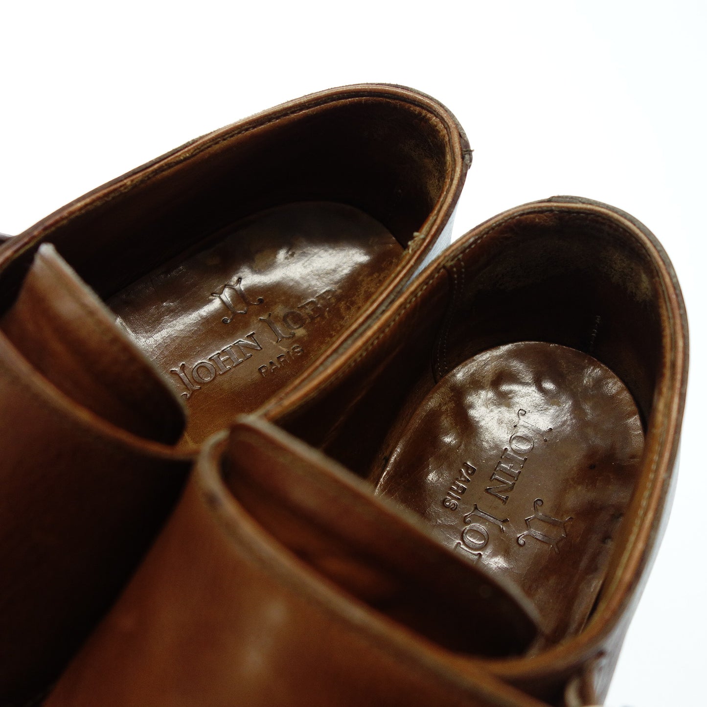 二手 ◆John Lobb 双搭扣鞋 William Old Logo 236 Last 男式 5.5 棕色 JOHN LOBB WILLIAM [AFC20] 