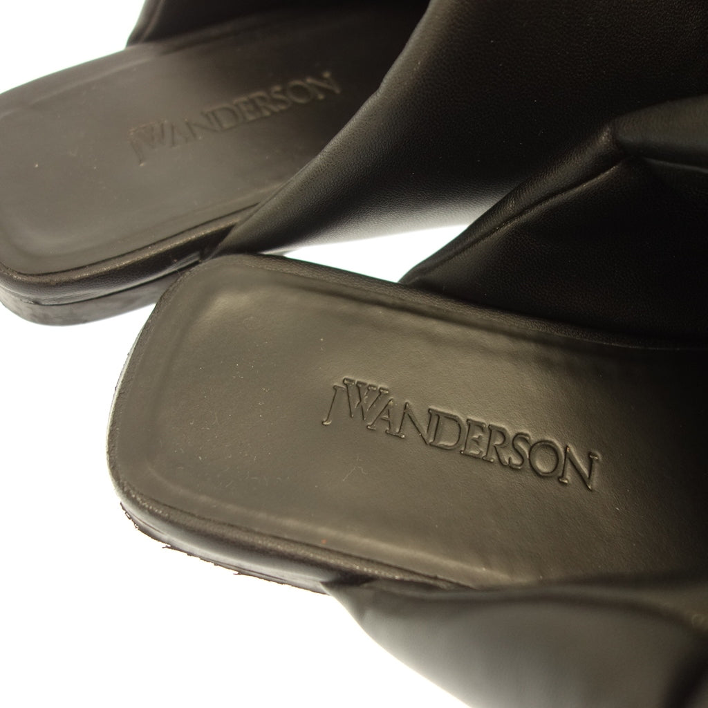 二手 JW Anderson 凉鞋穆勒平扭链女式 36 黑色 x 金色 ANW38022A JW ANDERSON [AFD4] 