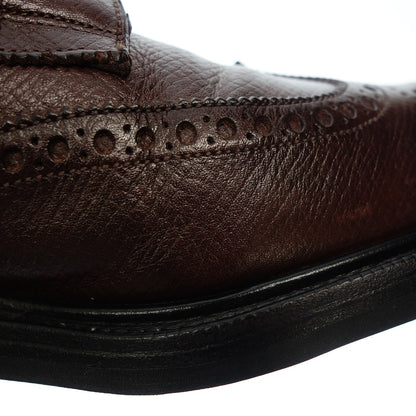 Good Condition◆Edward Green Leather Shoes Wing Tip BORROWDALE Utah Calf Men's 7.5 Brown EDWARD GREEN [LA] 