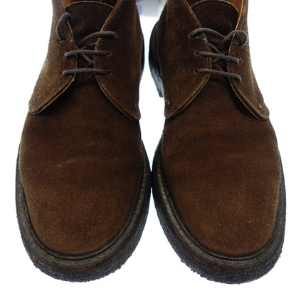 Good Condition ◆ Tricker's M7468 Chukka Boots Suede Crepe Sole Men's 7.5 Brown Tricker's [AFD13] 