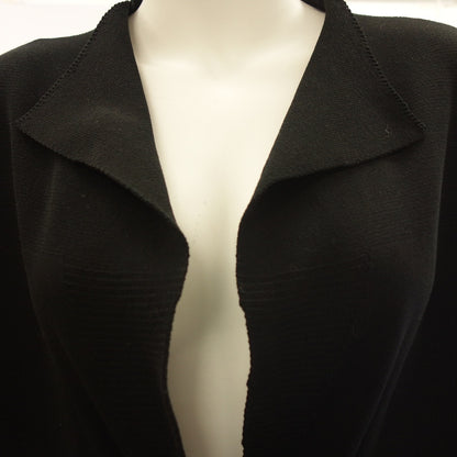 Good condition ◆ Pleats Please Issey Miyake Coat PP03-KA762 One Button Switching Ladies Black &amp; Navy Size 3 PLEATS PLEASE ISSEY MIYAKE [AFB24] 