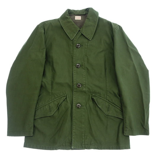 Used ◆Swedish Army M-59 Double Pocket Men's C44 Green Field Jacket [AFB33] 