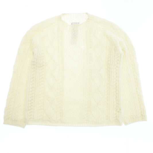 Good condition ◆ Maison Margiela cable knit sweater S50GP0252 Men's M Cream Maison Margiela [AFB7] 