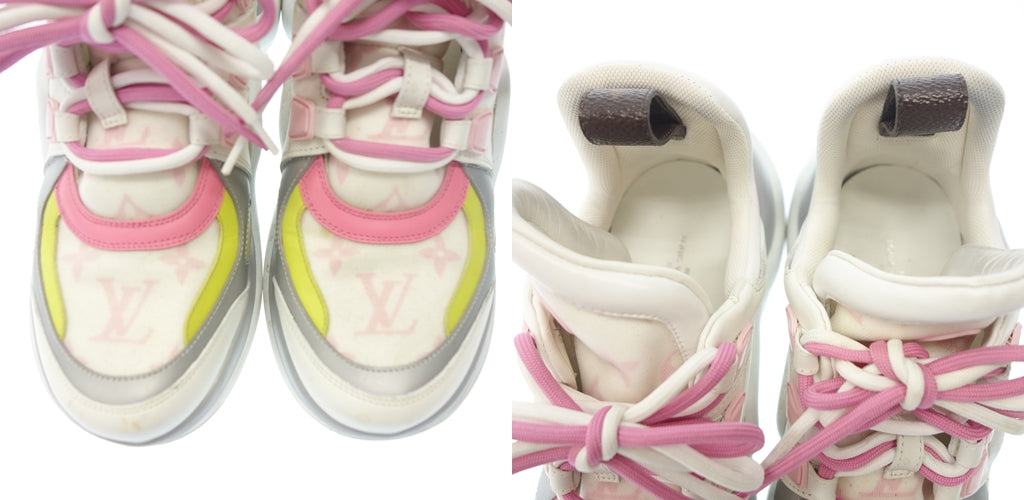 Used ◆Louis Vuitton Leather Sneakers Arclight Monogram Ladies Multicolor Size 36.5 LOUIS VUITTON [AFC27] 