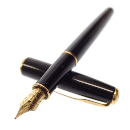 美品◆パーカー 万年筆 ソネット IIIT ペン先18K750 黒×ゴールド PARKER SONNET【AFI11】