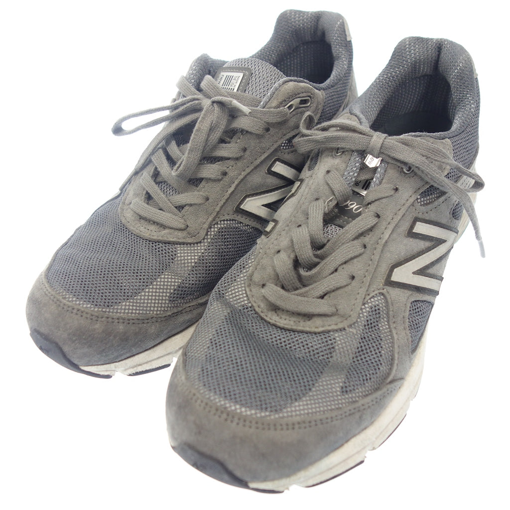 状况良好 ◆ New Balance 运动鞋 M990GLE4 美国制造 男士 灰色 28.5 厘米 NEW BALANCE [AFC45] 