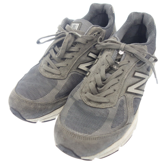 美品◆ニューバランス スニーカー M990GLE4 MADE IN THE USA メンズ グレー系 28.5cm NEW BALANCE【AFC45】