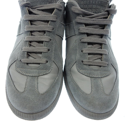Used ◆Maison Margiela Replica Sneakers Leather German Trainer Men's 40 Gray MAISON MARGIELA REPLICA [AFD13] 