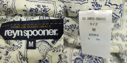 Very good condition ◆Reyn Spooner Barcedos Aloha Shirt Set Cotton Men's White Blue Gray Size M reyn spooner Barcedos 3-piece set [AFB32] 