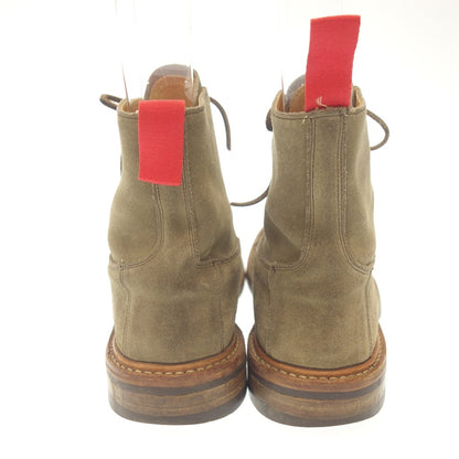 Used Tricker's Grassmere Boots Grassmere M6895 Suede Men's Green Size 7.5 Tricker's Grassmere [AFC29] 