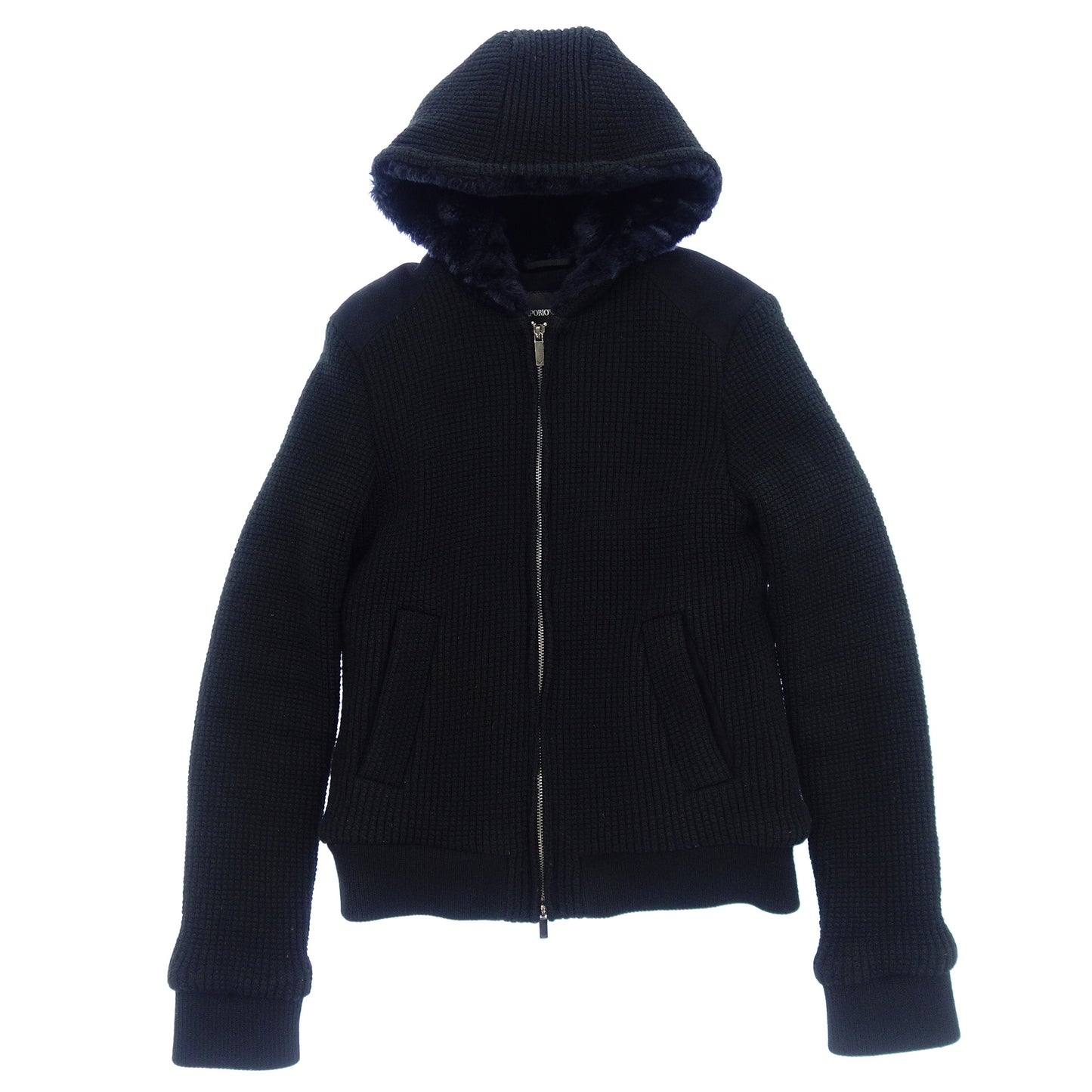 Used ◆ Emporio Armani Ship-up Parka Gackt wearing model Men's Black Size 46 P1R320 EMPORIO ARMANI [AFA2] 