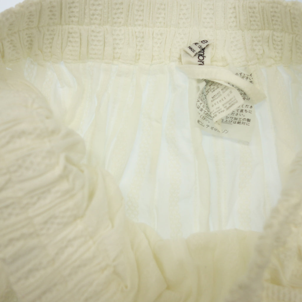 Good condition ◆ Robe de chambre COMME des GARCONS Skirt Cotton RS-110150 Women's White robe de chambre COMME des GARCONS [AFB16] 