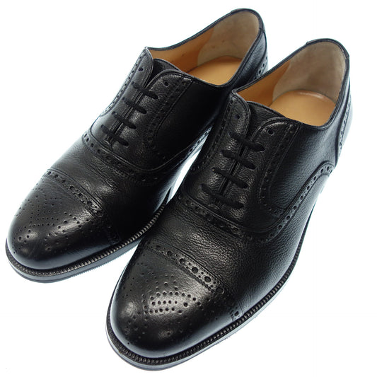 Tanino Criscici leather shoes semi-brogue men's 5 black Tanino Criscici [AFC19] [Used] 