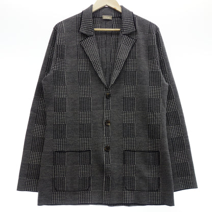 Cruciani Knit Jacket Check 52 Men's Gray Cruciani [AFA22] [Used] 