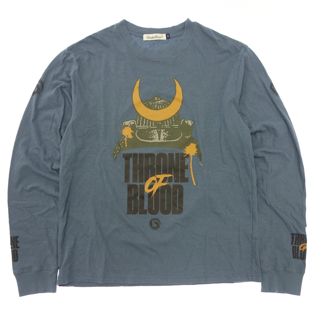 Very good condition◆Undercover long sleeve T-shirt cut and sew UCZ4891-3 THRONE OF BLOOD Men's size 3 Blue UNDERCOVER [AFB38] 