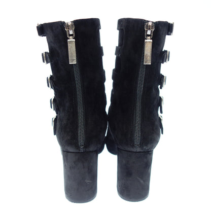 Used◆Saint Laurent Paris Suede Boots Side Strap Women's Size 37 Black Series Saint Laurent PARIS [AFC35] 