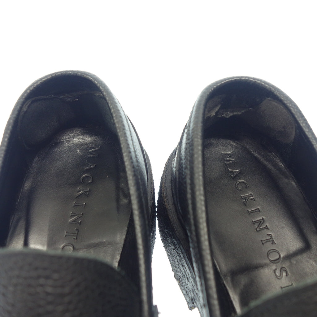 Good Condition◆Tricker's MACKINTOSH Leather Shoes Loafers Grained Leather Men's UK7 Black Tricker's MACKINTOSH [AFC26] 