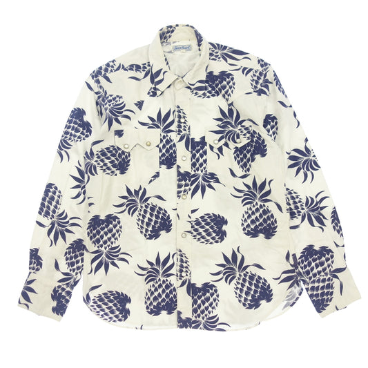 Used ◆ Sun Surf Toyo Enterprises Flannel Long Sleeve Shirt Western Men's Size M White x Blue SS24338 SUN SURF [AFB16] 