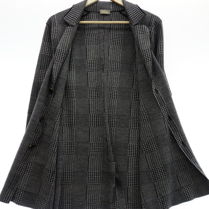 Cruciani Knit Jacket Check 52 Men's Gray Cruciani [AFA22] [Used] 