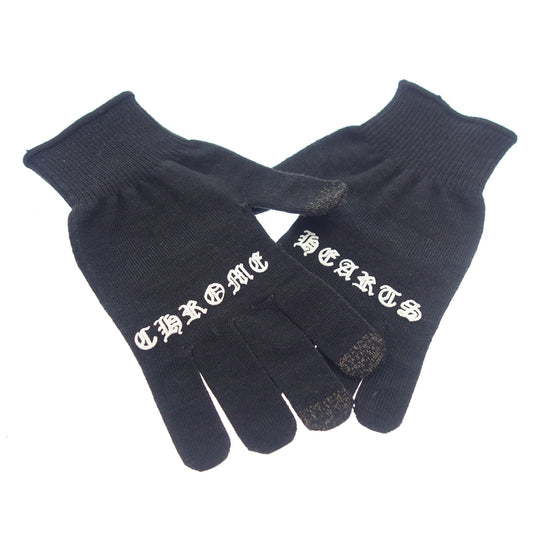 Good Condition◆Chrome Hearts Gloves WORK GLOVES Black Chrome Hearts [AFI20] 