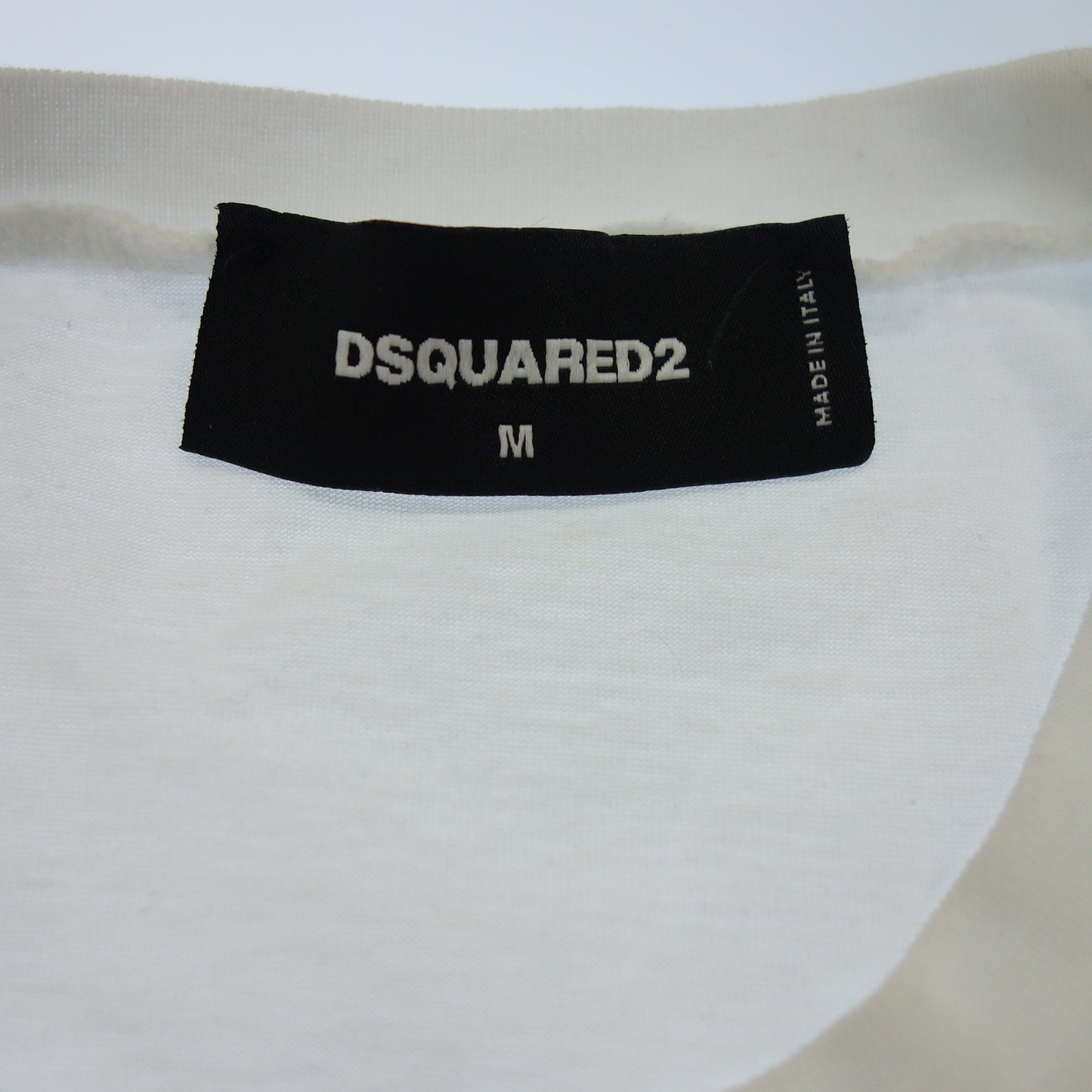 Good condition◆D Squared T-shirt ICON Men's White Size M DSQUARED2 [AFB1] 