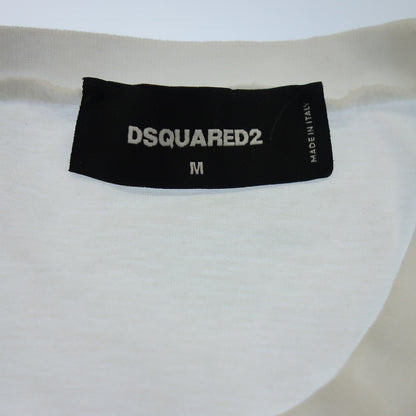 Good condition◆D Squared T-shirt ICON Men's White Size M DSQUARED2 [AFB1] 