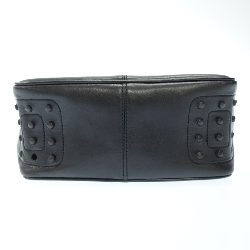 Used ◆Tod's Pouch Bag Black TOD'S [AFE2] 