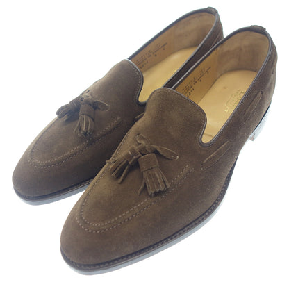 Very good condition ◆ Loake leather shoes tassel loafers suede men's size 9 brown Loake [AFD2] 