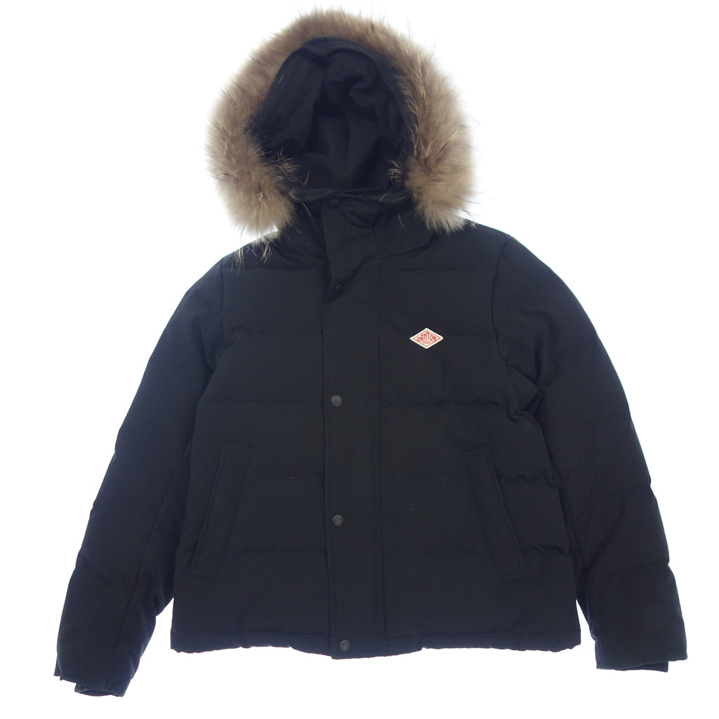 Used ◆DANTON down jacket 18A-FA-002 with fur ladies black size 36 DANTON [AFA18] 