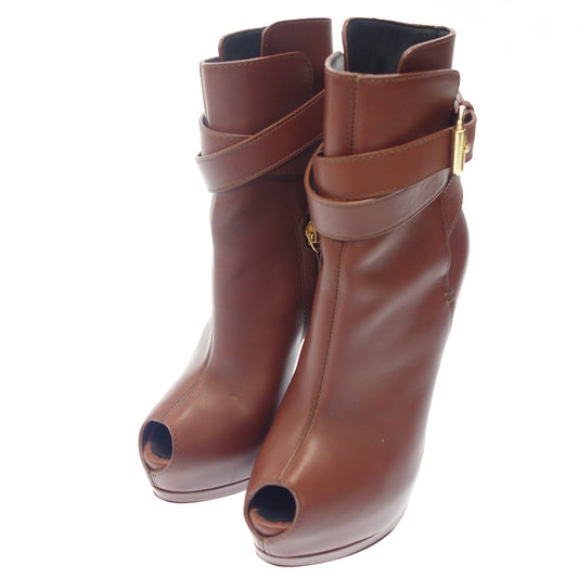 Very good condition ◆ Giuseppe Zanotti Leather Heel Pumps Boots Belt Women's Brown Size 35 Giuseppe Zanotti [AFC36] 