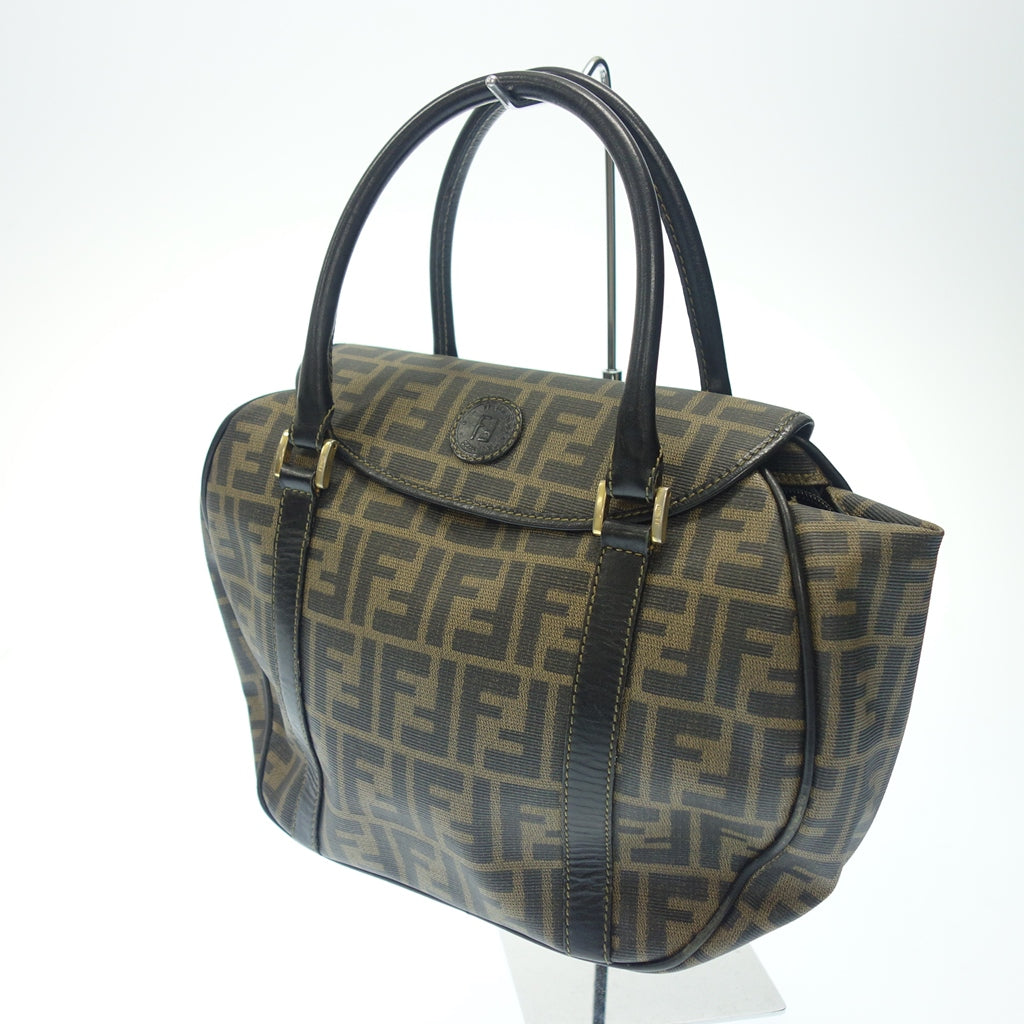 中古◆フェンディ ハンドバッグ ズッカ ブラウン系 FENDI【AFE11】