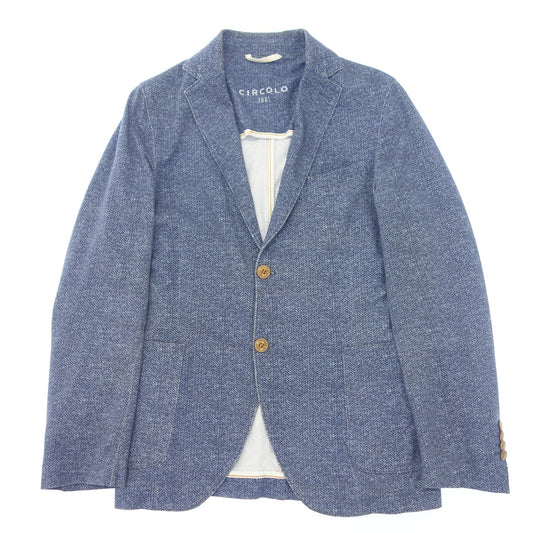 Used ◆CIRCOLO Jacket 2B CN1836 Jersey Cotton Men's Blue Size 42 CIRCOLO [AFA13] 