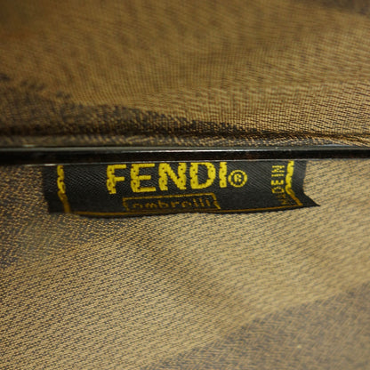 Fendi long umbrella striped brown FENDI [AFI19] [Used] 