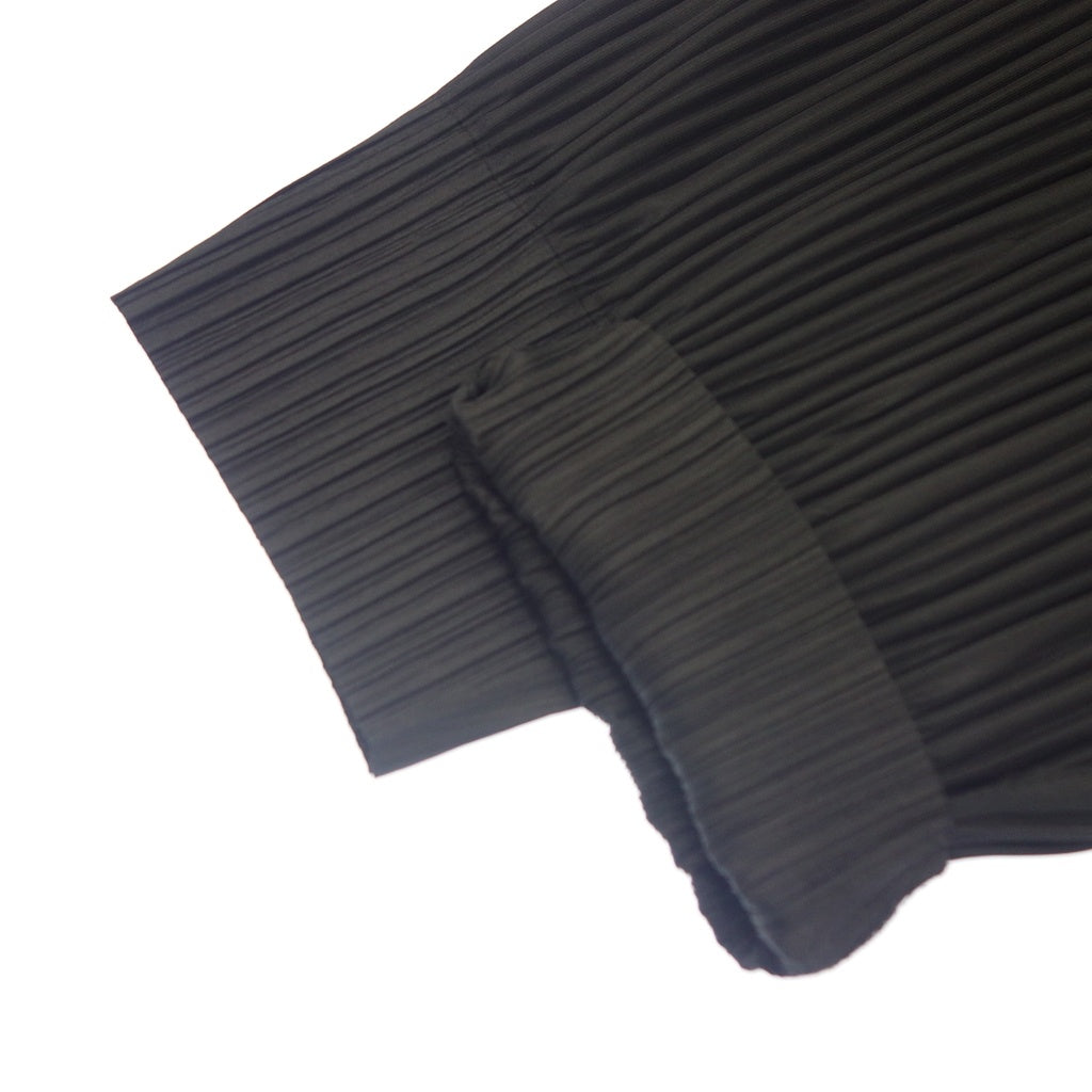 美品◆プリーツプリーズ イッセイミヤケ パンツ 変形 PP33JF413 レディース ブラック サイズ3 PLEATS PLEASE ISSEY MIYAKE【AFB24】