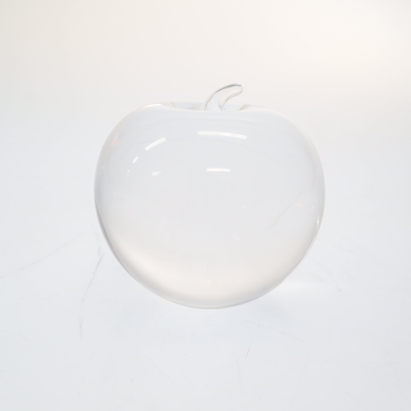 品相良好◆蒂芙尼镇纸水晶苹果透明 Tiffany&amp;Co. [AFB55] 