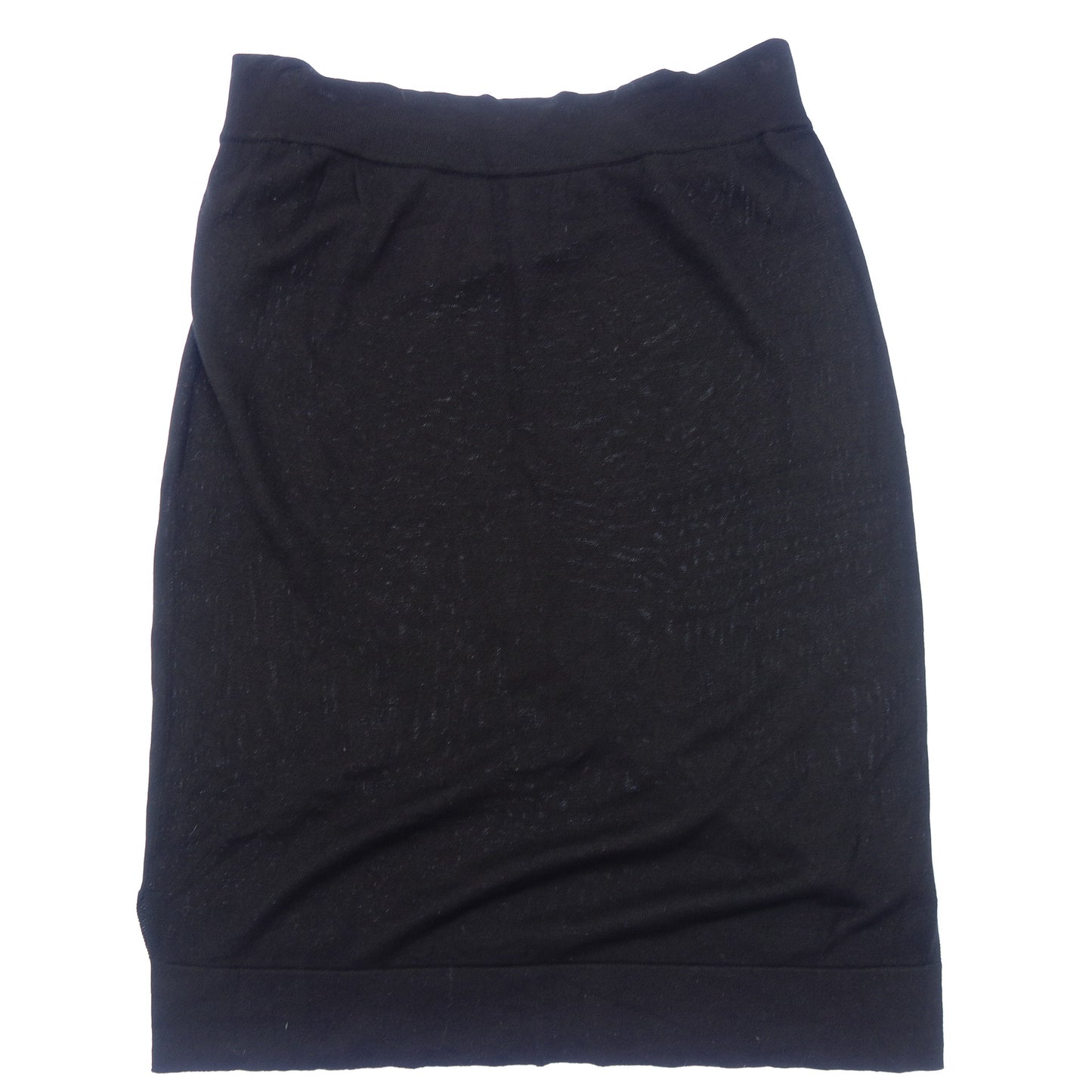 Hermes Knit Skirt Silk Women's Black 42 HERMES [AFB22] [Used] 