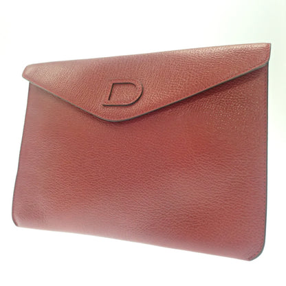 Good condition ◆ Delvaux clutch bag second bag leather D logo DELVAUX [AFE1] 