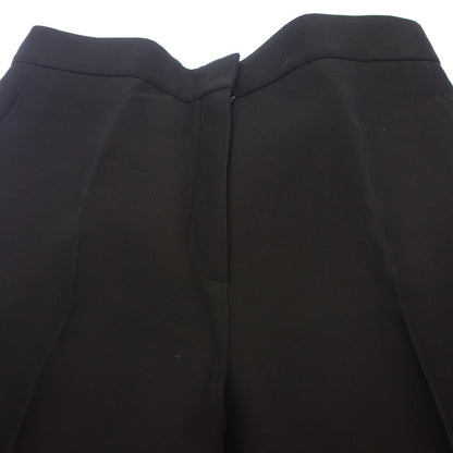Good Condition◆Christian Dior Wide Pants Cropped Length Silk Blend Women's Black Size 42 841P27A1166 Christian Dior [AFB45] 