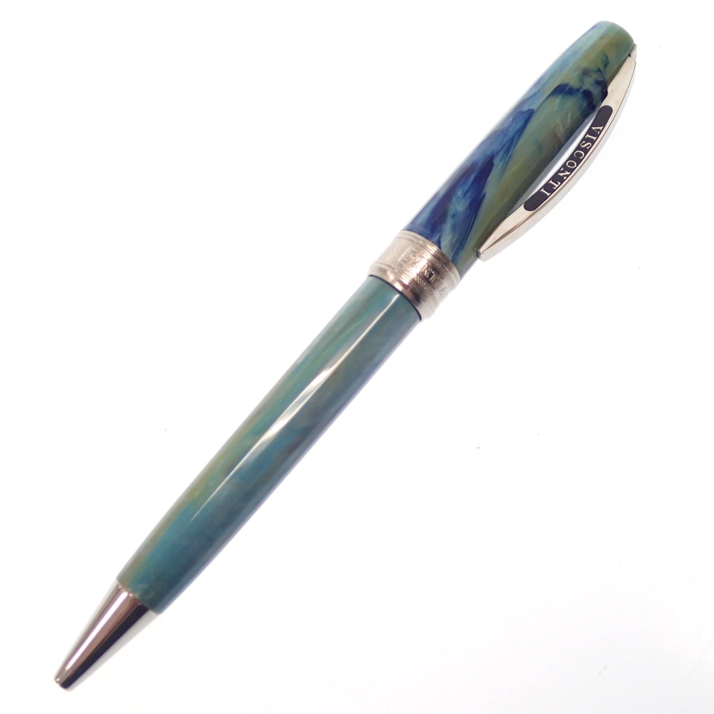 新品同様◆ビスコンティ ボールペン ヴァン ゴッホ 自画像 PORTRAIT BLU 青系 箱付き VISCONTI【AFI18】