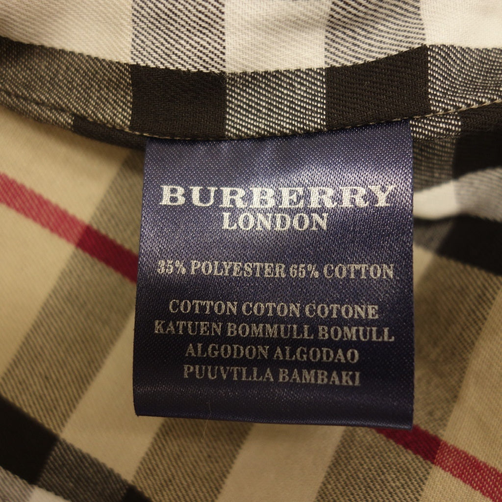 Like new◆Burberry London Jacket Lining Check Pattern Men's Black Size M  BURBERRY LONDON [AFB40]