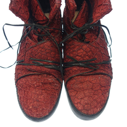 Used Individual Sentiments Shoes Sneakers High Cut Men's Red individual sentiments [AFC1] 