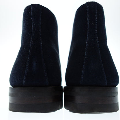 Good Condition◆Crockett &amp; Jones Chukka Boots CHERTSEY Suede Men's 6.5 Navy CROCKETT &amp; JONES [AFD8] 