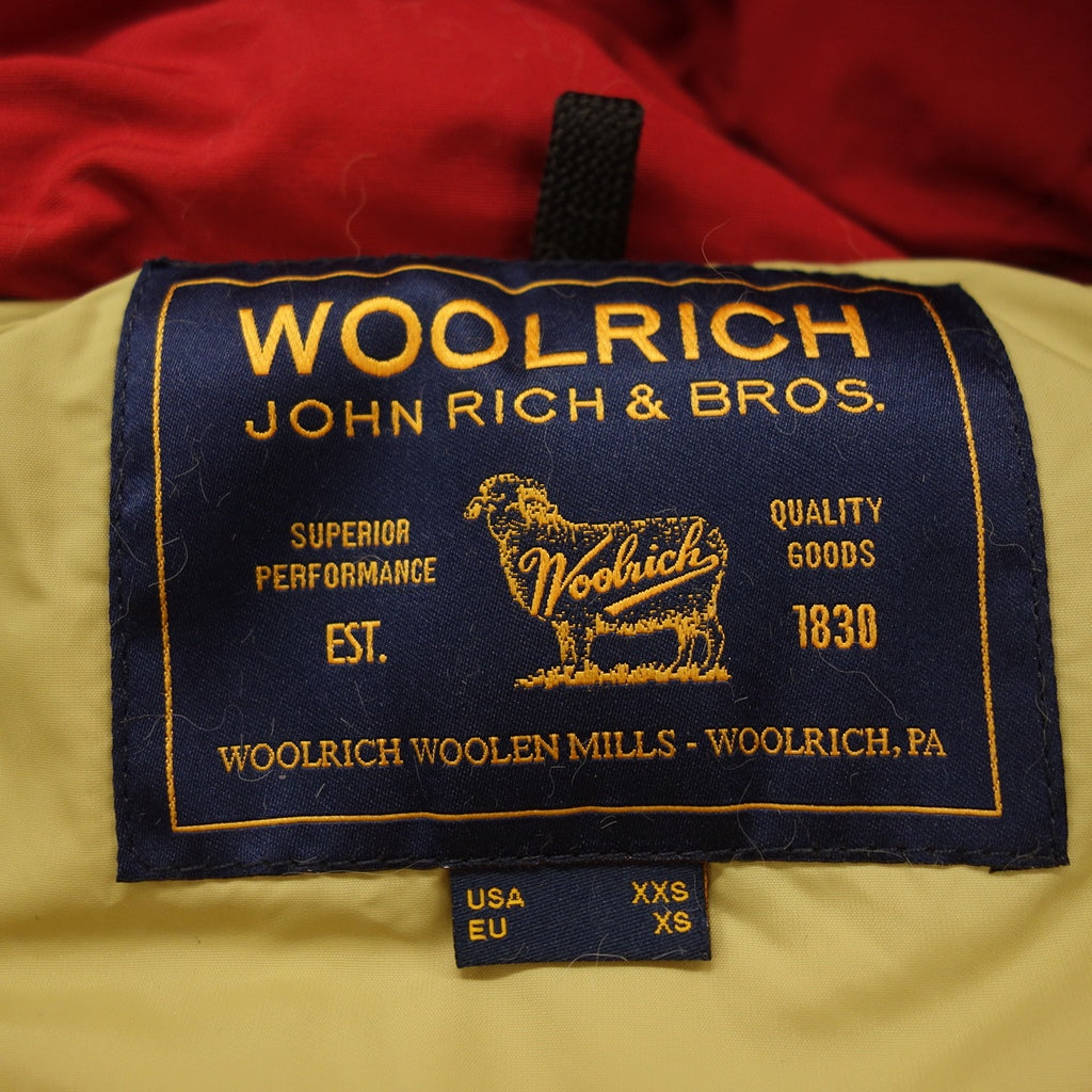 美品◆ウールリッチ ダウンジャケット アークティックパーカー メンズ レッド サイズXS WOOLRICH【AFA19】