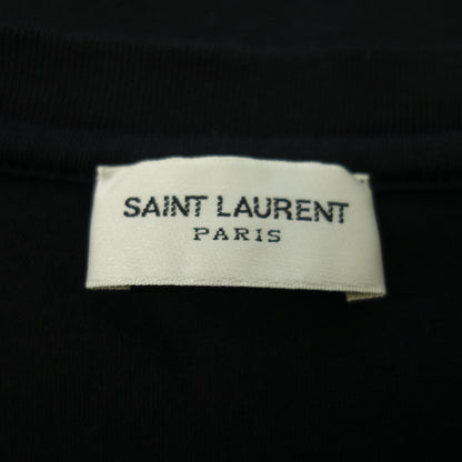 状况良好◆Saint Laurent T 恤 徽标印花 16SS 460876 女式 黑色 XS SAINT LAURENT [AFB30] 